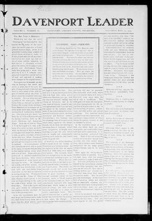 Primary view of object titled 'Davenport Leader (Davenport, Okla.), Vol. 1, No. 2, Ed. 1 Thursday, May 12, 1904'.