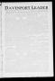 Newspaper: Davenport Leader (Davenport, Okla.), Vol. 1, No. 8, Ed. 1 Thursday, J…