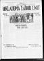 Newspaper: The Oklahoma Labor Unit (Oklahoma City, Okla.), Vol. 3, No. 1, Ed. 1 …