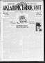 Newspaper: The Oklahoma Labor Unit (Oklahoma City, Okla.), Vol. 2, No. 44, Ed. 1…