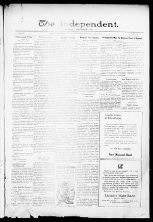 Primary view of object titled 'The Independent. (Cashion, Okla.), Vol. 15, No. 12, Ed. 1 Thursday, July 27, 1922'.