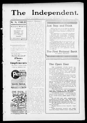 Primary view of object titled 'The Independent. (Cashion, Okla.), Vol. 4, No. 9, Ed. 1 Thursday, July 6, 1911'.