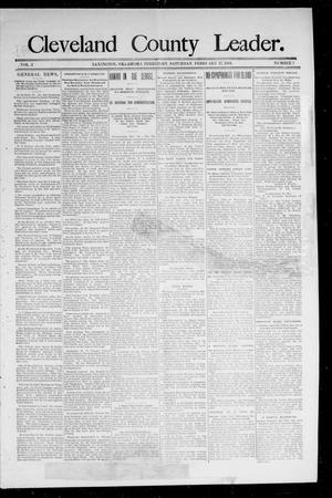Primary view of object titled 'Cleveland County Leader. (Lexington, Okla.), Vol. 2, No. 6, Ed. 1 Saturday, February 10, 1894'.