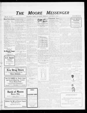 Primary view of object titled 'The Moore Messenger (Moore, Okla.), Vol. 4, No. 43, Ed. 1 Thursday, January 11, 1912'.