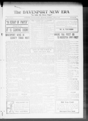 The Davenport New Era (Davenport, Okla.), Vol. 8, No. 12, Ed. 1 Thursday, April 27, 1916