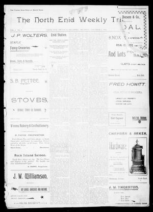 Primary view of object titled 'The North Enid Weekly Tribune. (North Enid, Okla.), Vol. 1, No. 3, Ed. 1 Thursday, November 2, 1893'.