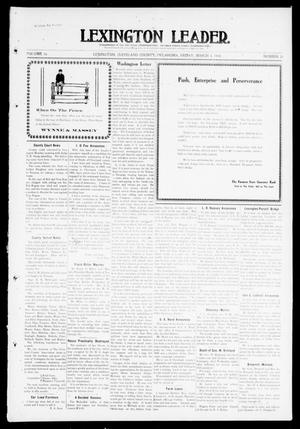 Primary view of object titled 'Lexington Leader. (Lexington, Okla.), Vol. 19, No. 24, Ed. 1 Friday, March 4, 1910'.