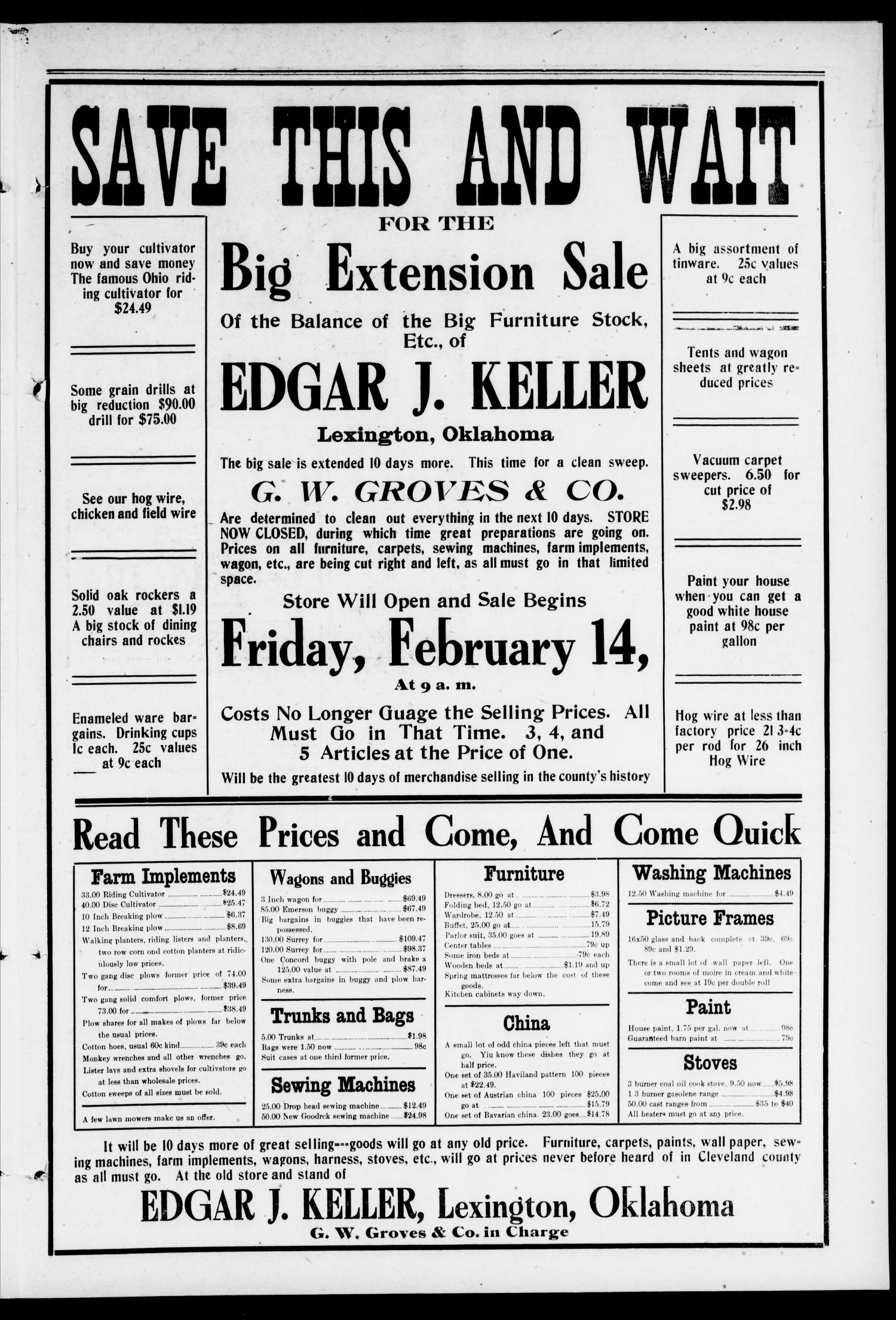 The Lexington Leader (Lexington, Okla.), Vol. 22, No. 22, Ed. 1 Friday, February 14, 1913
                                                
                                                    [Sequence #]: 5 of 8
                                                