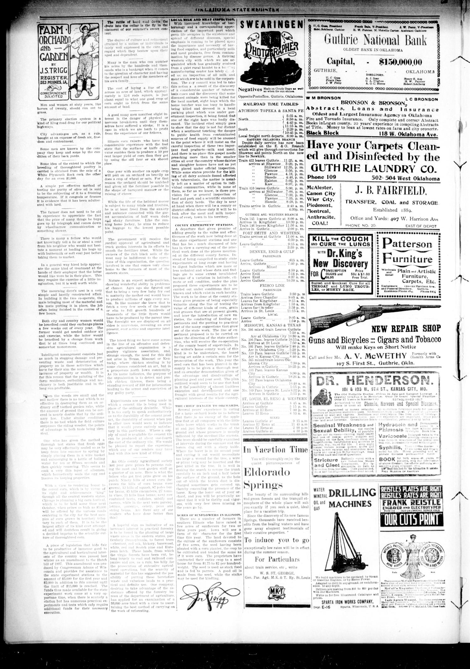 Oklahoma State Register. (Guthrie, Okla.), Vol. 15, No. 24, Ed. 1 Thursday, June 28, 1906
                                                
                                                    [Sequence #]: 6 of 8
                                                