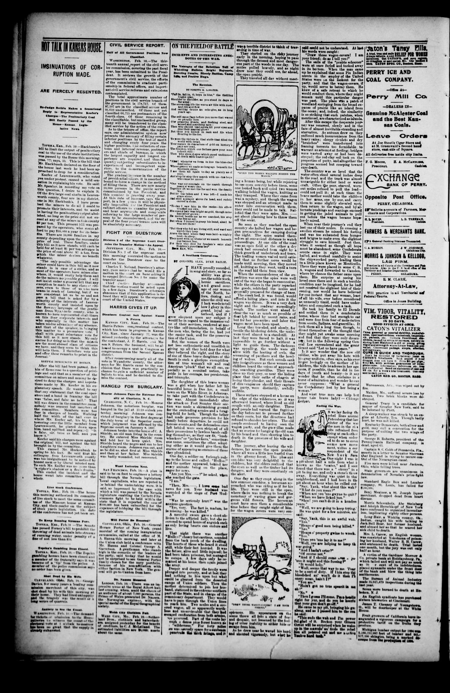 Perry Enterprise-Times. (Perry, Okla.), Vol. 4, No. 232, Ed. 1 Wednesday, February 10, 1897
                                                
                                                    [Sequence #]: 4 of 4
                                                