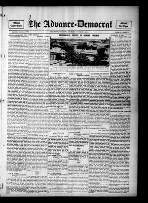 Primary view of object titled 'The Advance--Democrat (Stillwater, Okla.), Vol. 24, No. 10, Ed. 1 Thursday, November 4, 1915'.