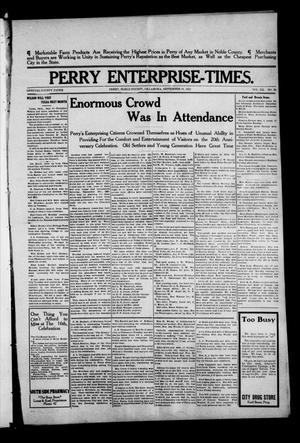 Primary view of object titled 'Perry Enterprise-Times. (Perry, Okla.), Vol. 20, No. 39, Ed. 1 Thursday, September 18, 1913'.
