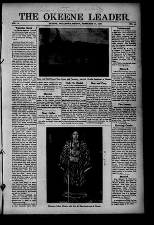 Primary view of object titled 'The Okeene Leader. (Okeene, Okla.), Vol. 2, No. 33, Ed. 1 Friday, February 21, 1908'.
