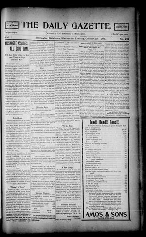 Primary view of object titled 'The Daily Gazette. (Stillwater, Okla.), Vol. 1, No. 224, Ed. 1 Wednesday, October 23, 1901'.