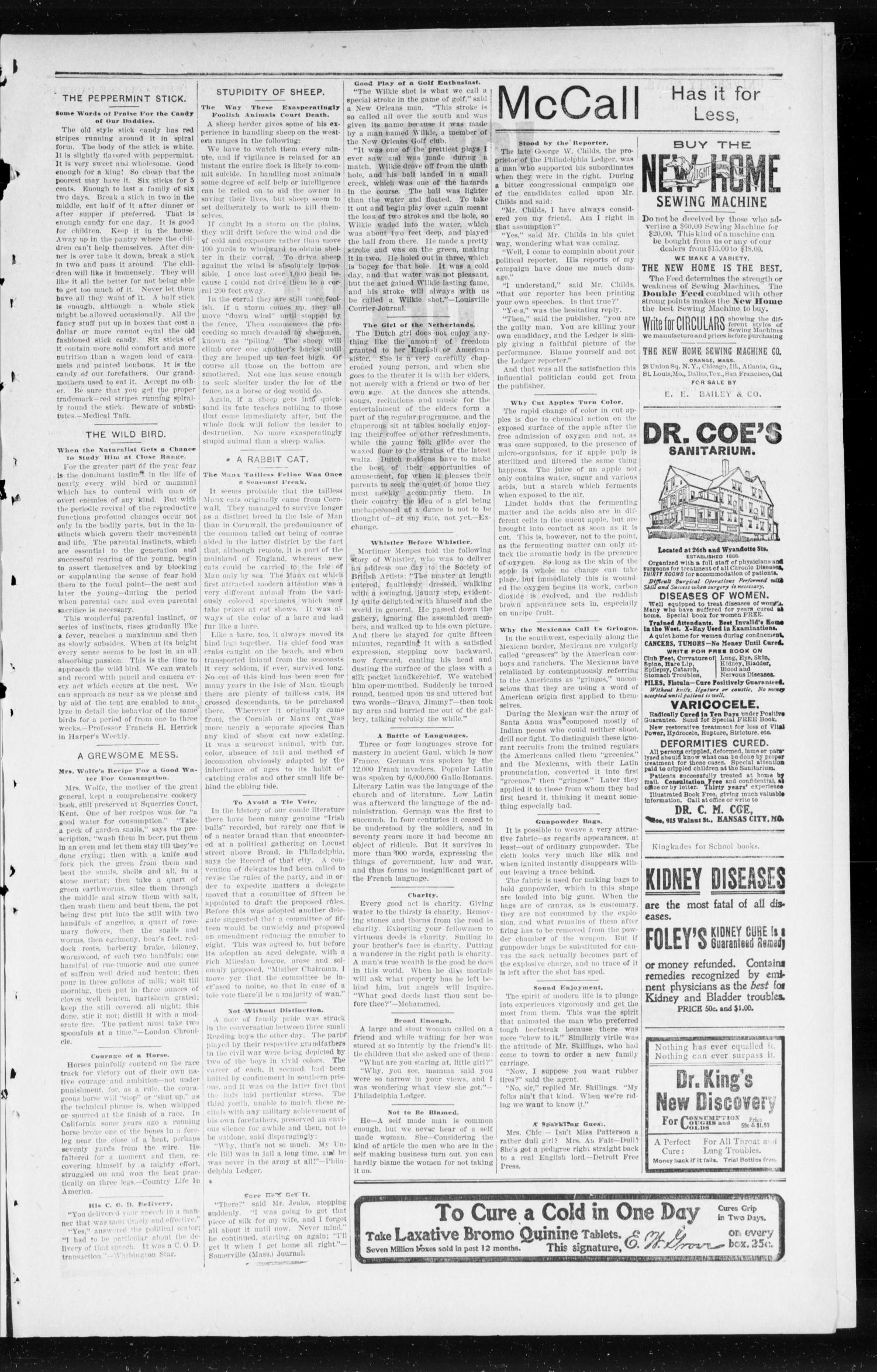 The Peoples Voice (Norman, Okla.), Vol. 12, No. 30, Ed. 1 Friday, February 5, 1904
                                                
                                                    [Sequence #]: 7 of 8
                                                