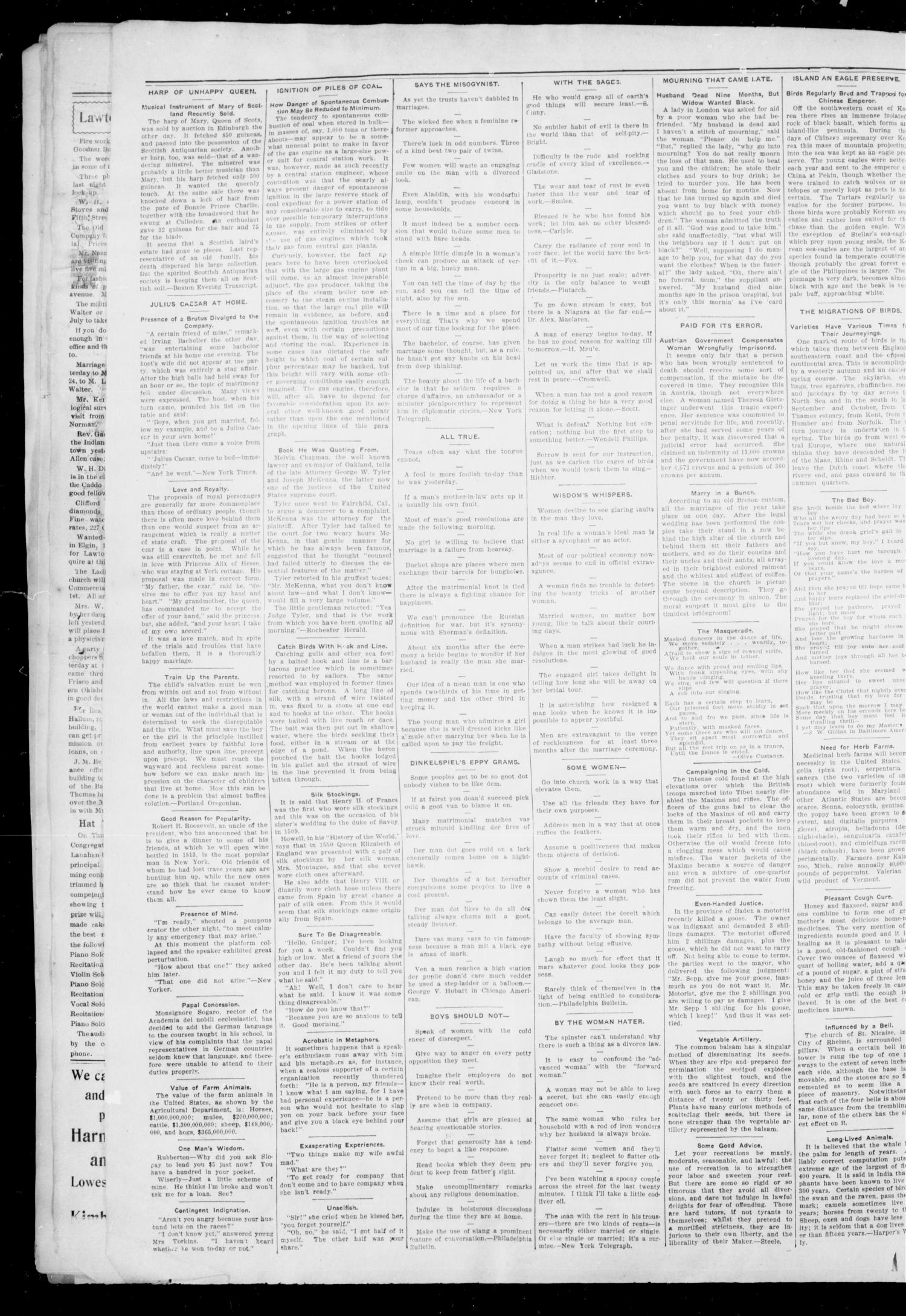 The Lawton Constitution. (Lawton, Okla.), Vol. 2, No. 19, Ed. 1 Thursday, July 7, 1904
                                                
                                                    [Sequence #]: 2 of 8
                                                