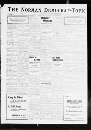 Primary view of object titled 'The Norman Democrat-Topic (Norman, Okla.), Vol. 23, No. 50, Ed. 1 Friday, March 15, 1912'.