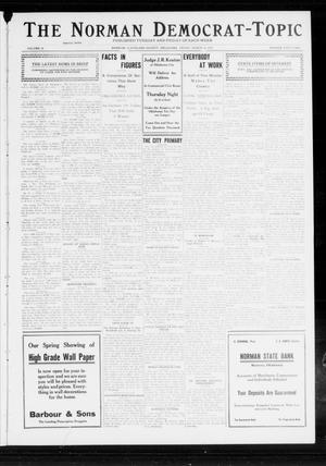 Primary view of object titled 'The Norman Democrat-Topic (Norman, Okla.), Vol. 23, No. 52, Ed. 1 Friday, March 22, 1912'.