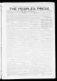 Thumbnail image of item number 1 in: 'The Peoples Press (El Reno, Okla.), Vol. 1, No. 72, Ed. 1 Saturday, April 29, 1911'.