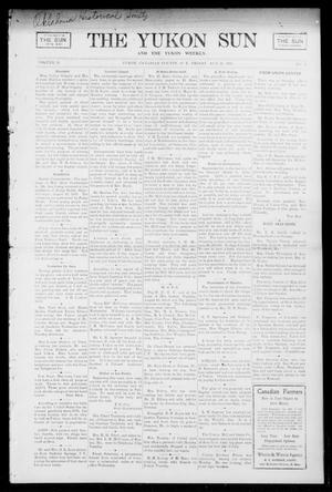 Primary view of object titled 'The Yukon Sun And The Yukon Weekly. (Yukon, Okla. Terr.), Vol. 13, No. 34, Ed. 1 Friday, August 25, 1905'.