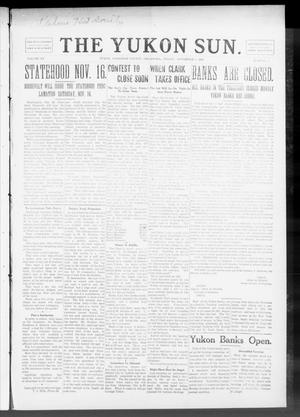 Primary view of object titled 'The Yukon Sun. (Yukon, Okla.), Vol. 15, No. 44, Ed. 1 Friday, November 1, 1907'.