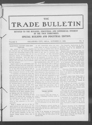 Primary view of object titled 'The Trade Bulletin (Oklahoma City, Okla.), Vol. 2, No. 5, Ed. 1 Saturday, October 13, 1906'.
