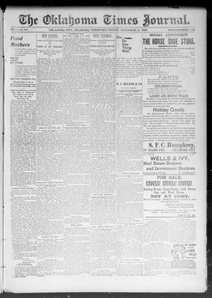 Primary view of object titled 'The Okahoma Times Journal. (Oklahoma City, Okla. Terr.), Vol. 5, No. 154, Ed. 1 Friday, December 15, 1893'.