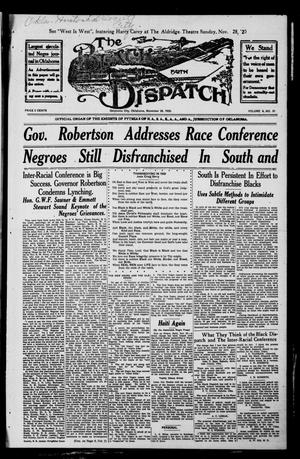 Primary view of object titled 'The Black Dispatch (Oklahoma City, Okla.), Vol. 5, No. 51, Ed. 1 Friday, November 26, 1920'.