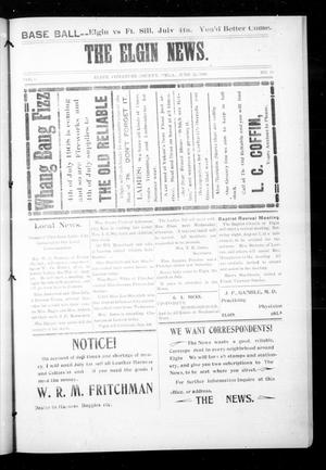 The Elgin News. (Elgin, Okla.), Vol. 1, No. 39, Ed. 1 Friday, June 26, 1908