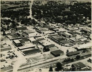 Primary view of object titled 'Aerial Image of Idabel Business district'.