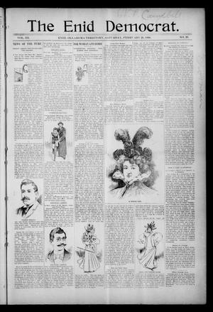 Primary view of object titled 'The Enid Democrat. (Enid, Okla. Terr.), Vol. 3, No. 29, Ed. 1 Saturday, February 29, 1896'.