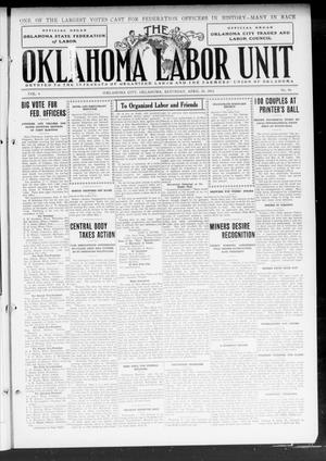 Primary view of object titled 'The Oklahoma Labor Unit (Oklahoma City, Okla.), Vol. 4, No. 46, Ed. 1 Saturday, April 20, 1912'.