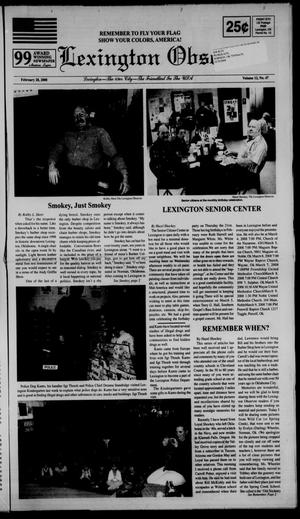 Primary view of object titled 'Lexington Observer (Lexington, Okla.), Vol. 12, No. 47, Ed. 1 Thursday, February 28, 2008'.