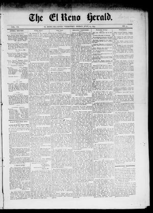 Primary view of object titled 'The El Reno Herald. (El Reno, Okla. Terr.), Vol. 7, No. 5, Ed. 1 Friday, July 19, 1895'.