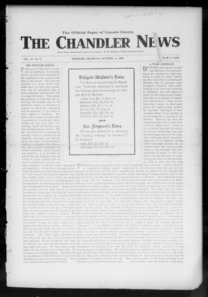 Primary view of object titled 'The Chandler News (Chandler, Okla.), Vol. 14, No. 3, Ed. 1 Thursday, October 6, 1904'.