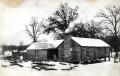 Photograph: The 700 Ranch House seen in winter.