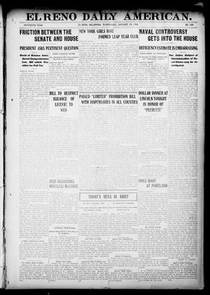 Primary view of object titled 'El Reno Daily American. (El Reno, Okla.), Vol. 15, No. 158, Ed. 1 Wednesday, January 15, 1908'.