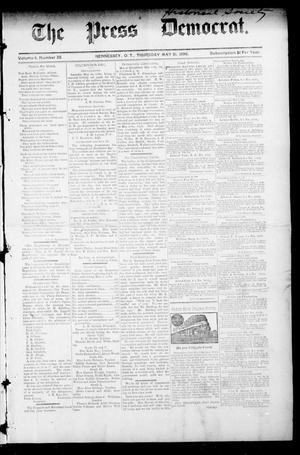 Primary view of object titled 'The Press Democrat. (Hennessey, Okla. Terr.), Vol. 3, No. 35, Ed. 1 Thursday, May 21, 1896'.