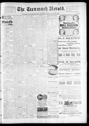 Primary view of object titled 'The Tecumseh Herald. (Tecumseh, Okla. Terr.), Vol. 6, No. 17, Ed. 1 Saturday, January 30, 1897'.