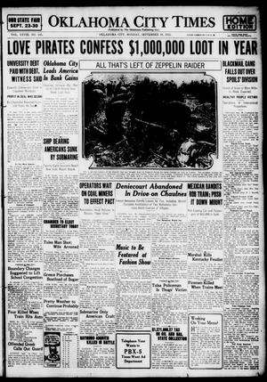 Primary view of object titled 'Oklahoma City Times (Oklahoma City, Okla.), Vol. 28, No. 145, Ed. 1 Monday, September 18, 1916'.