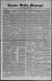 Newspaper: Cherokee Weekly Messenger. (Cherokee, Okla.), Vol. 19, No. 11, Ed. 1 …