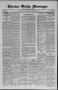 Newspaper: Cherokee Weekly Messenger. (Cherokee, Okla.), Vol. 19, No. 15, Ed. 1 …