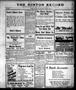 Thumbnail image of item number 1 in: 'The Hinton Record (Hinton, Okla.), Vol. 18, No. 49, Ed. 1 Thursday, September 2, 1920'.