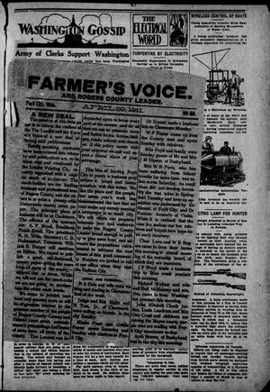 Primary view of object titled 'Farmer's Voice. And Rogers County Leader. (Foyil City, Okla.), No. 60, Ed. 1 Saturday, April 29, 1911'.