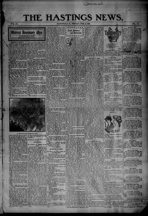 Primary view of object titled 'The Hastings News. (Hastings, Okla. Terr.), Vol. 3, No. 34, Ed. 1 Friday, February 3, 1905'.