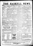 Newspaper: The Haskell News (Haskell, Okla.), Vol. 12, No. 44, Ed. 1 Thursday, M…