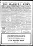 Newspaper: The Haskell News (Haskell, Okla.), Vol. 13, No. 30, Ed. 1 Thursday, D…