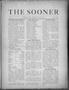 Newspaper: The Sooner (Norman, Okla.), Vol. 1, No. 14, Ed. 1 Friday, October 27,…