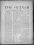 Newspaper: The Sooner (Norman, Okla.), Vol. 1, No. 19, Ed. 1 Tuesday, November 1…