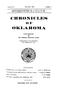Journal/Magazine/Newsletter: Chronicles of Oklahoma, Volume 3, Number 4, December 1925
